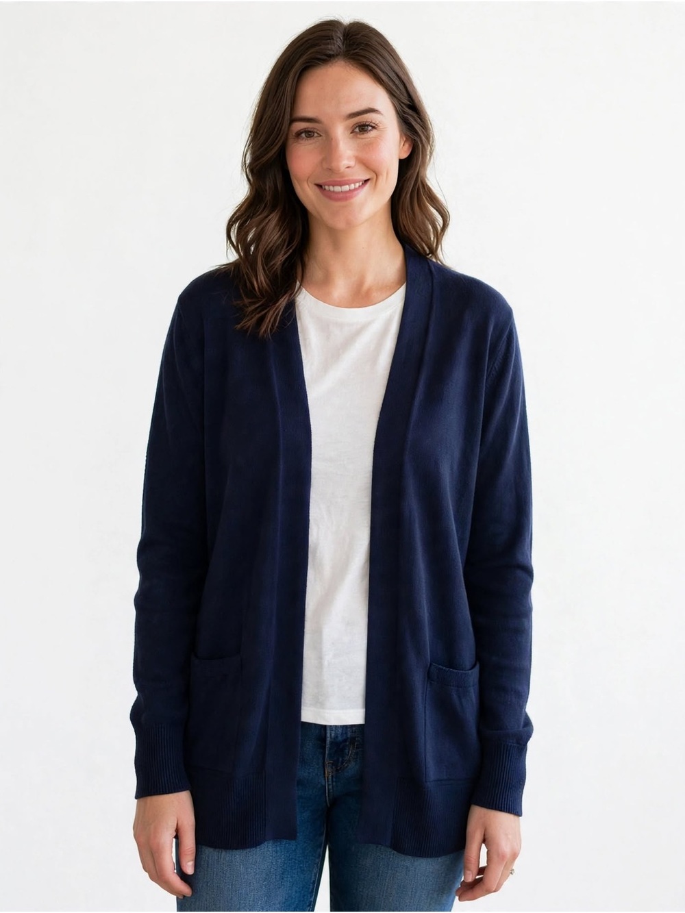 Croft & Barrow Navy Blue Cardigan Sweater
